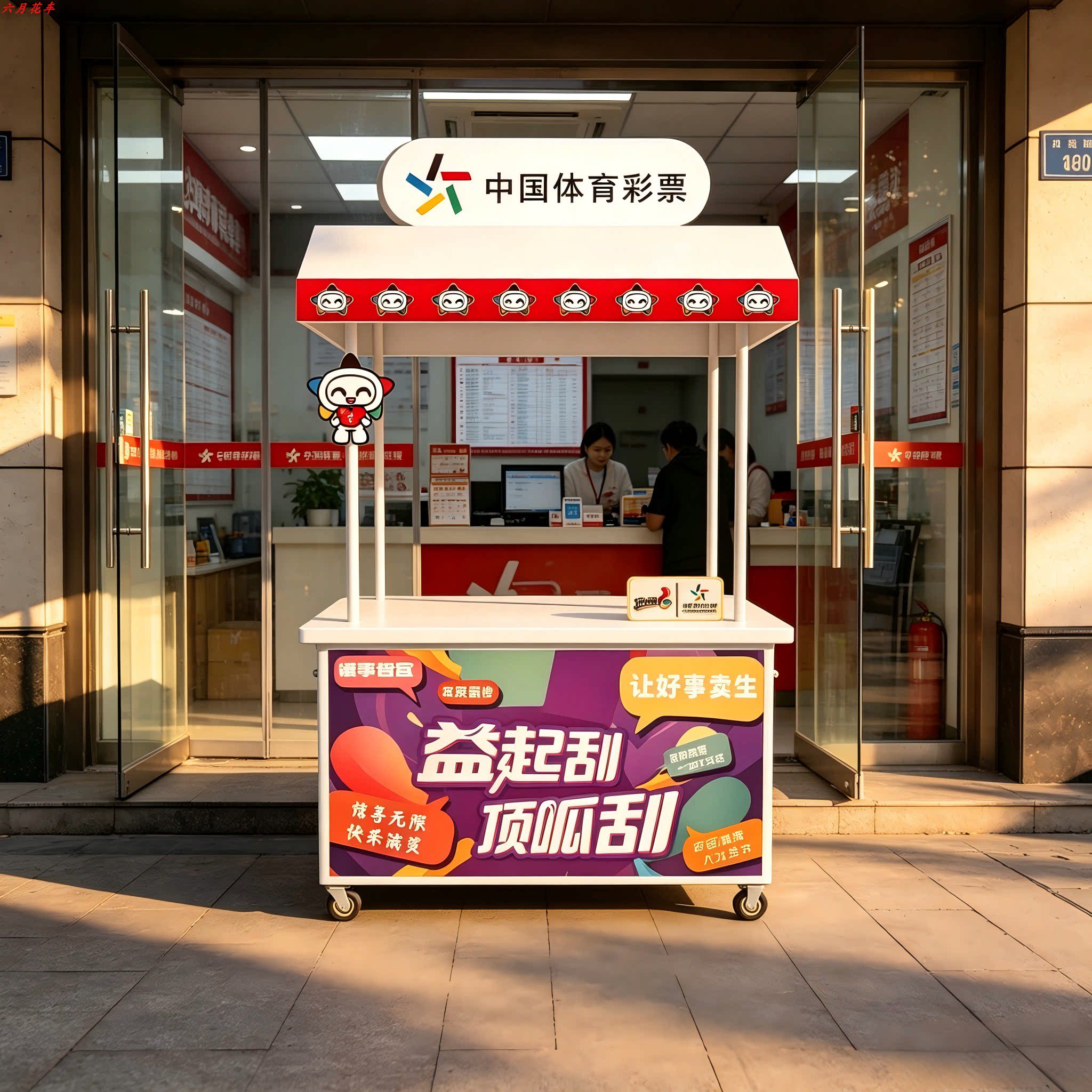 可移动体彩车中国体育彩票福利彩促销架/促销车/摊位