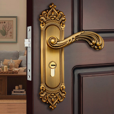 皇冠古铜色全铝实心小50室内锁