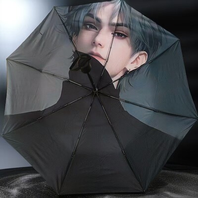 新款秦彻雨伞恋与深空游戏周边礼物三折全自动防晒黑胶晴雨两用