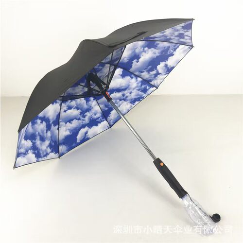 伞叔伞厂夏季新款风扇雨伞黑胶防晒遮阳降温新潮新奇雨伞送礼实用