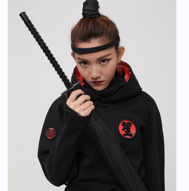 抖音伞厂中国风武士伞双人男女加大加厚学生动漫二次元雨伞直柄伞