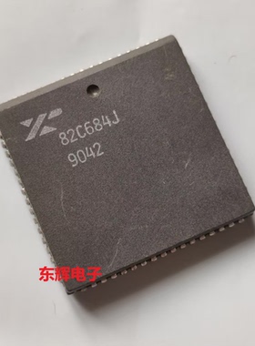 贴片IC XR82C684J 82C684J 进口拆机集成电路芯片 PLCC-68封装