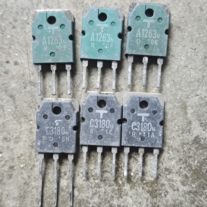 A1263N C3180N 2SA1263N 2SC3180N 拆机功放配对管 TO-3P 对1.6元