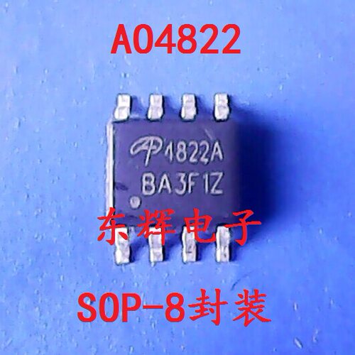 贴片IC AO4822 AO4822A【可直拍】场效应MOS管芯片 SOP-8封装