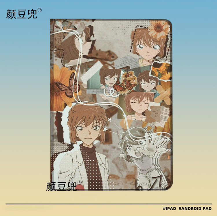 名侦探柯南 灰原哀周边ipad10.2适用10.9air4/5第十代保护套matepad pro11笔槽9.7mini5/6小米5pro12.9荣耀V8