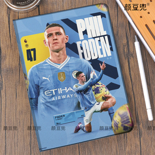 ipad789 10.2适用于matepad pro11小米6pro华为11.5菲尔 福登 Foden 足球周边air4/5 10.9保护套mini6第十代