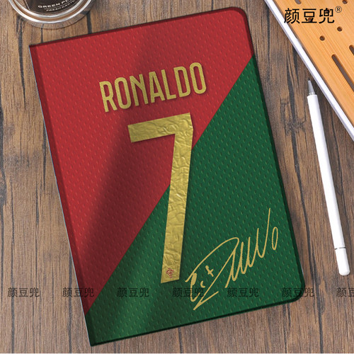 C罗纳尔多Ronaldo足球周边ipad789 10.2适用于mini6/7小米7pro保护套Air4/5 10.9第十代matepad pro华为11.5S