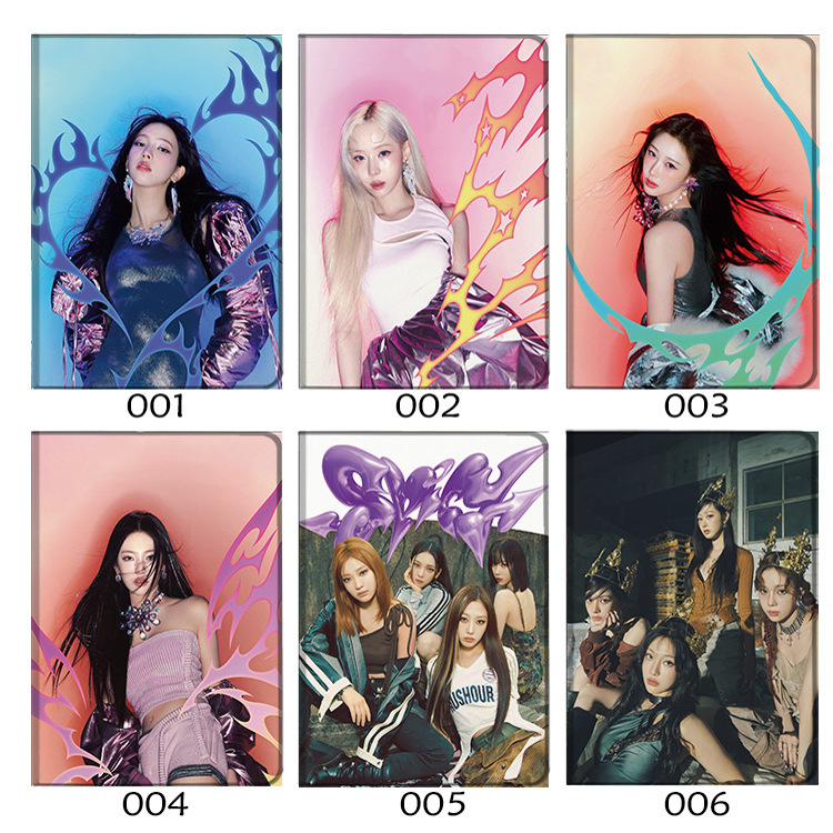 aespa 宁艺卓 柳智敏 金冬天 吉赛尔ipad10.2适用于mini7小米7pro保护套Air45 10.9第十代matepad 11华为11.5