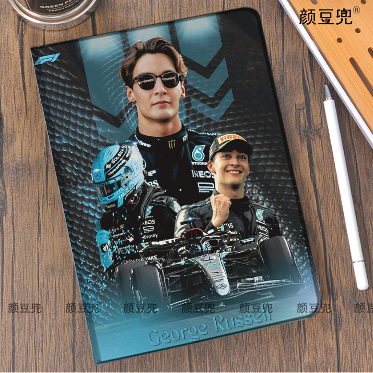 F1拉塞尔ipadA16 789 10.2适用10.9air6/7第十代matepad pro13.2华为11.5S赛车周边mini6/7小米6/7pro保护套