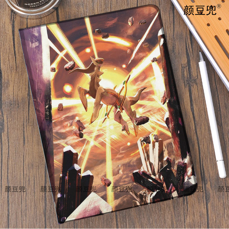 宝可梦 阿尔宙斯 动漫周边air67第十代10.9保护套matepadpro Air3笔槽mini7小米7pro适用于ipadA16 789 10.2