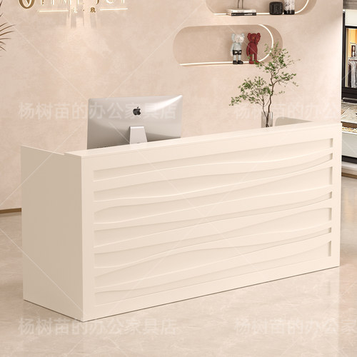 现代简约商用前台收银台可定制