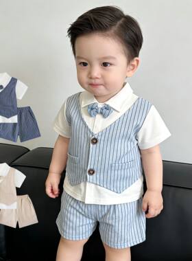 婴幼儿夏天套装两件套分体