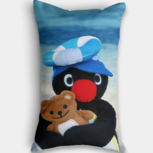 Pingu长方形抱枕超软卧室睡觉枕头网红爆款抽象墙Q币企鹅长条抱枕