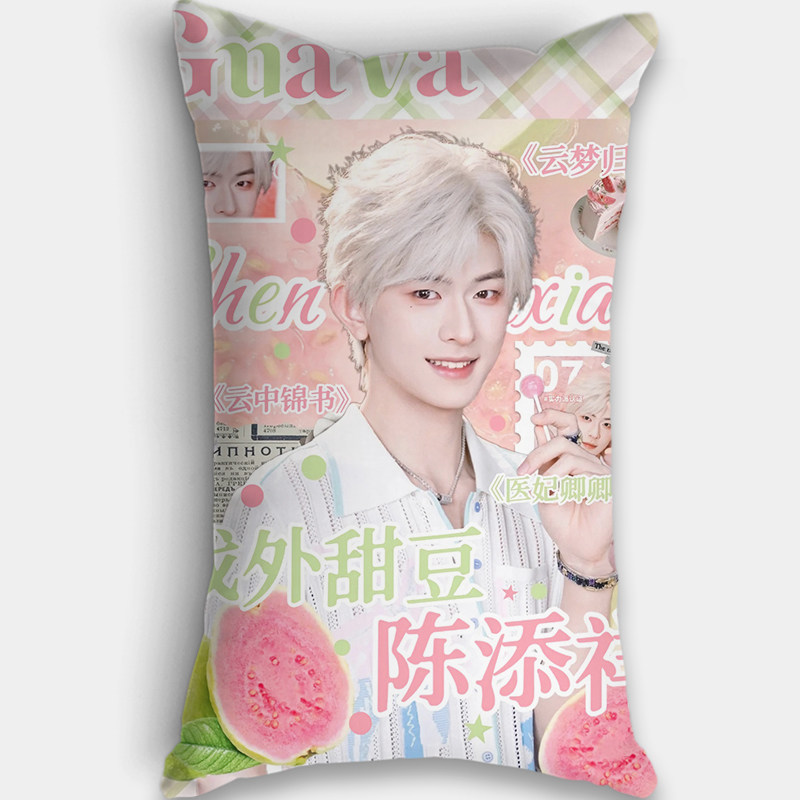 陈添祥明星周边长方形抱枕长条枕头粉丝应援沙发靠垫枕头定制图片