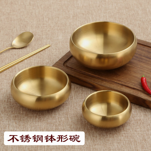 加厚不锈钢钵形碗日式汤碗