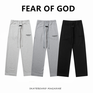 高街宽松休闲阔腿直筒长裤 FEAR FOG复线ESSENTIALS第八季 GOD