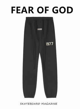 FEAR OF GOD FOG复线ESSENTIALS植绒1977宽松束脚裤宽松休闲长裤