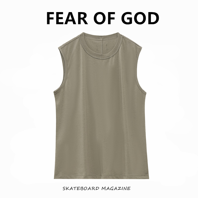 FEAR OF GOD FOG主线打底背心男女潮牌INS穿嘻哈高街运动无袖T恤 运动服/休闲服装 运动T恤 原图主图