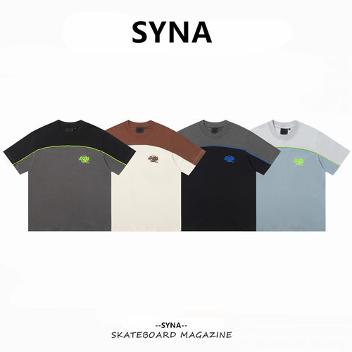 SynaWorld刺绣logo运动短袖T恤