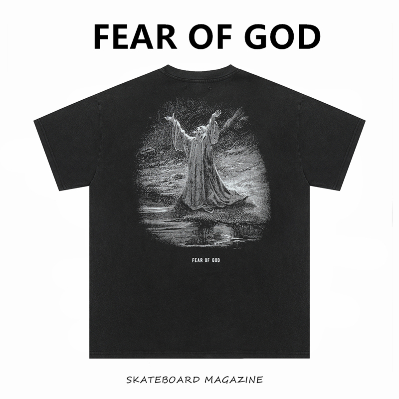 FEAR OF GOD FOG主线UNION小众潮牌美式宽松男女情侣半袖短袖T恤