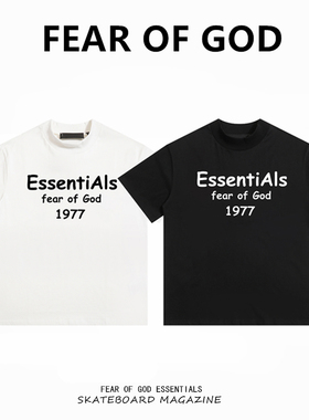 FEAR OF GOD FOG复线ESSENTIALS字母1977数字美式夏季宽松短袖T恤