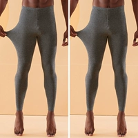 [Шерсть + шелковой бархат] светло -серый + светло -серый - теплые брюки