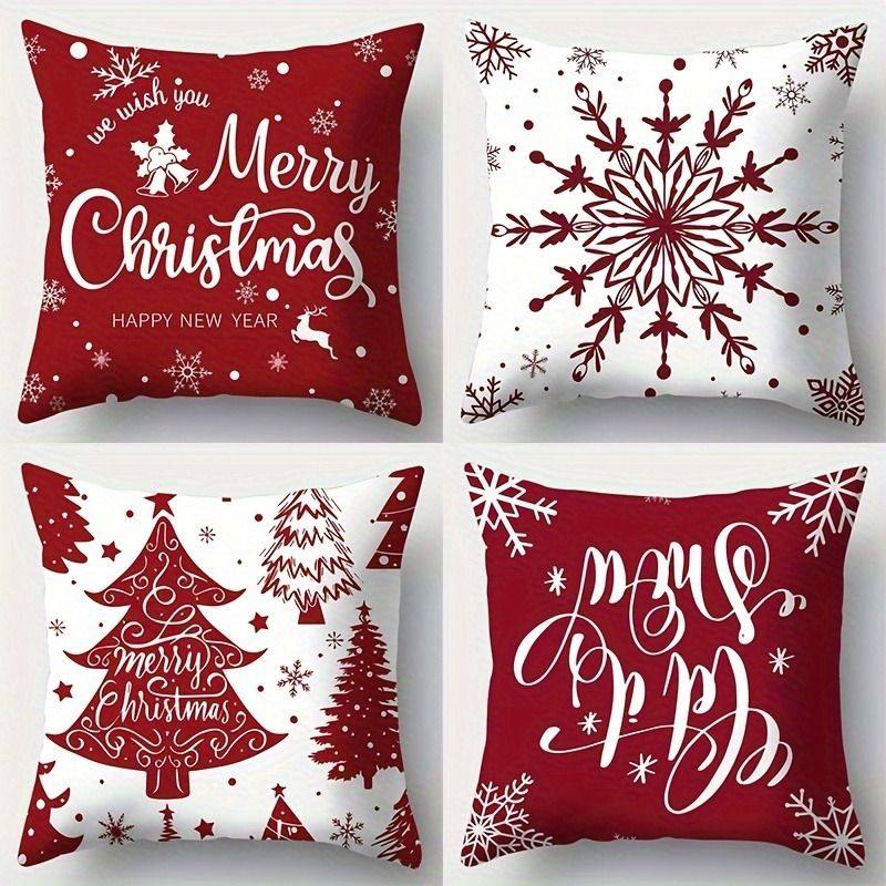 圣诞节新年装饰抱枕沙发客厅装房间客厅卧室饰枕套靠垫