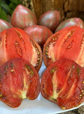 紫色心跳3粒 矮化牛心番茄庭院种植盆栽露台传家宝番茄满29包邮