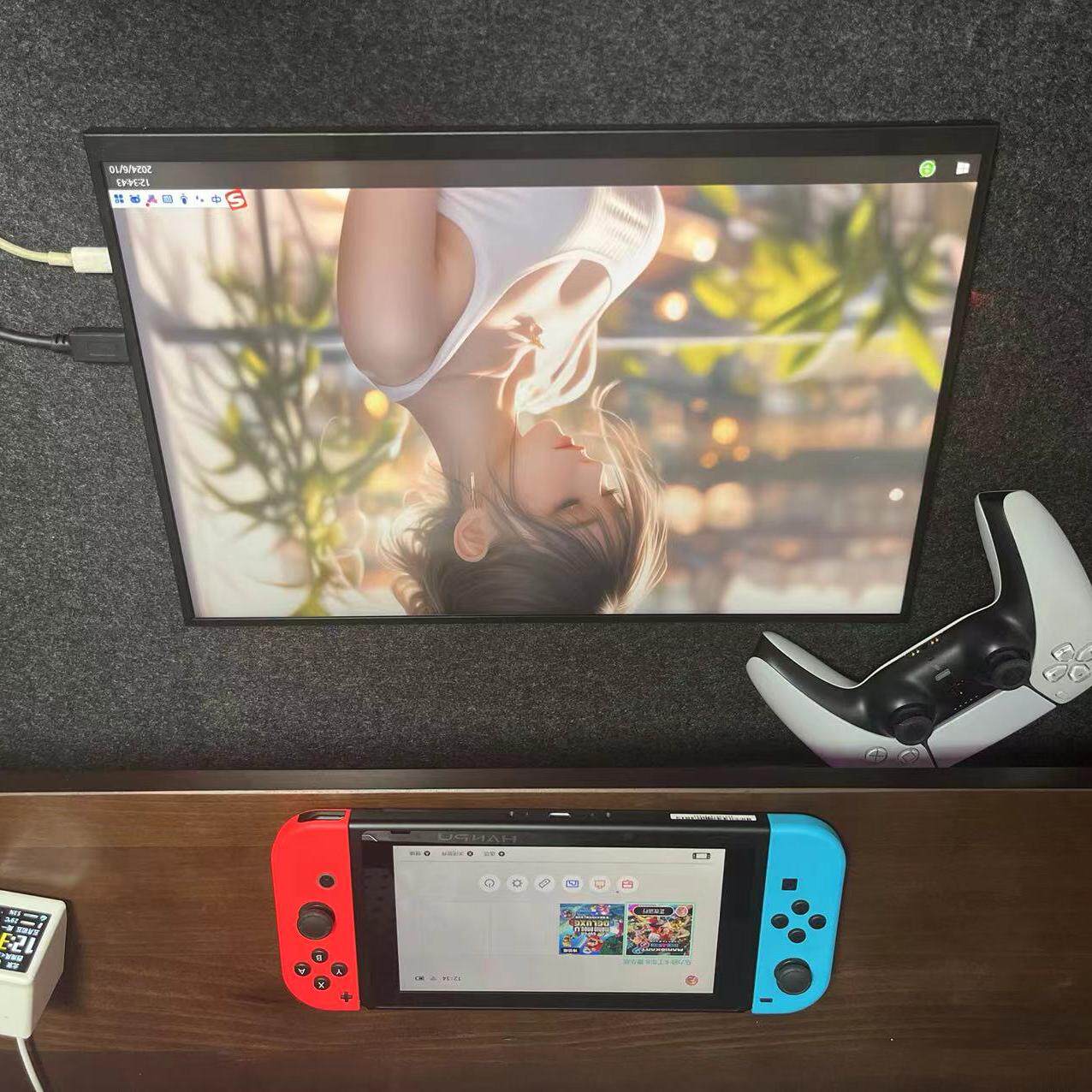 16인치 휴대용 모니터 1920*1200P는 컴퓨터 보조 화면 확장 분할 화면 스위치|PS5|XSS 화면을 지원합니다