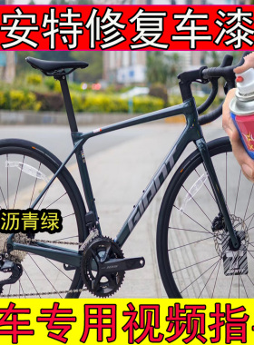 捷安特TCR-ADV1沥青绿补漆笔划痕修复TCR-ADV3绿色山地车专用漆