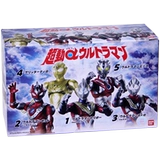 Bandai, Ultra, игра с едой, подвижный Ультрамен Тига, кукла, маленький комплект, игрушка