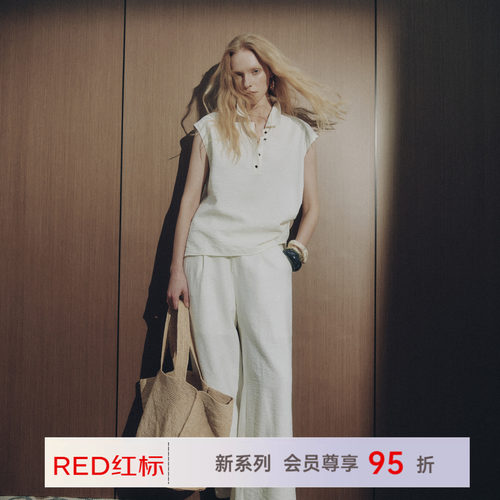 帕罗RED老钱风短袖POLO衫女