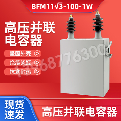 全新正品高压并联电容器BAM11√3-100-1W 200-1W 334-1高压电容器
