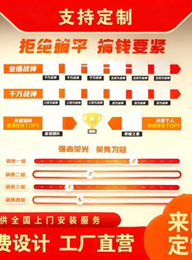 滑动企业文化进度条业绩PK榜定制