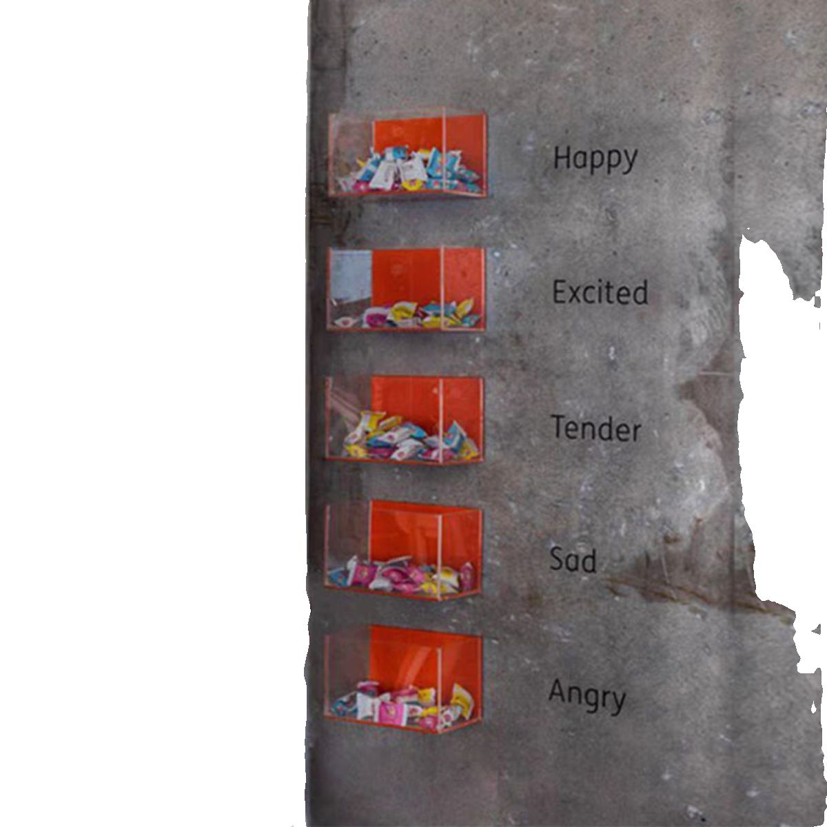 公司糖果文化墙互动糖果盒子墙面储物盒彩色亚克力盒子定制