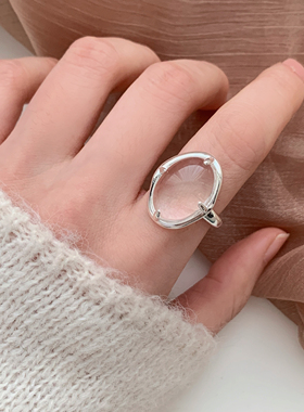 精致时尚开口戒指女轻奢高级感2025新款爆款戒指可调节食指指环
