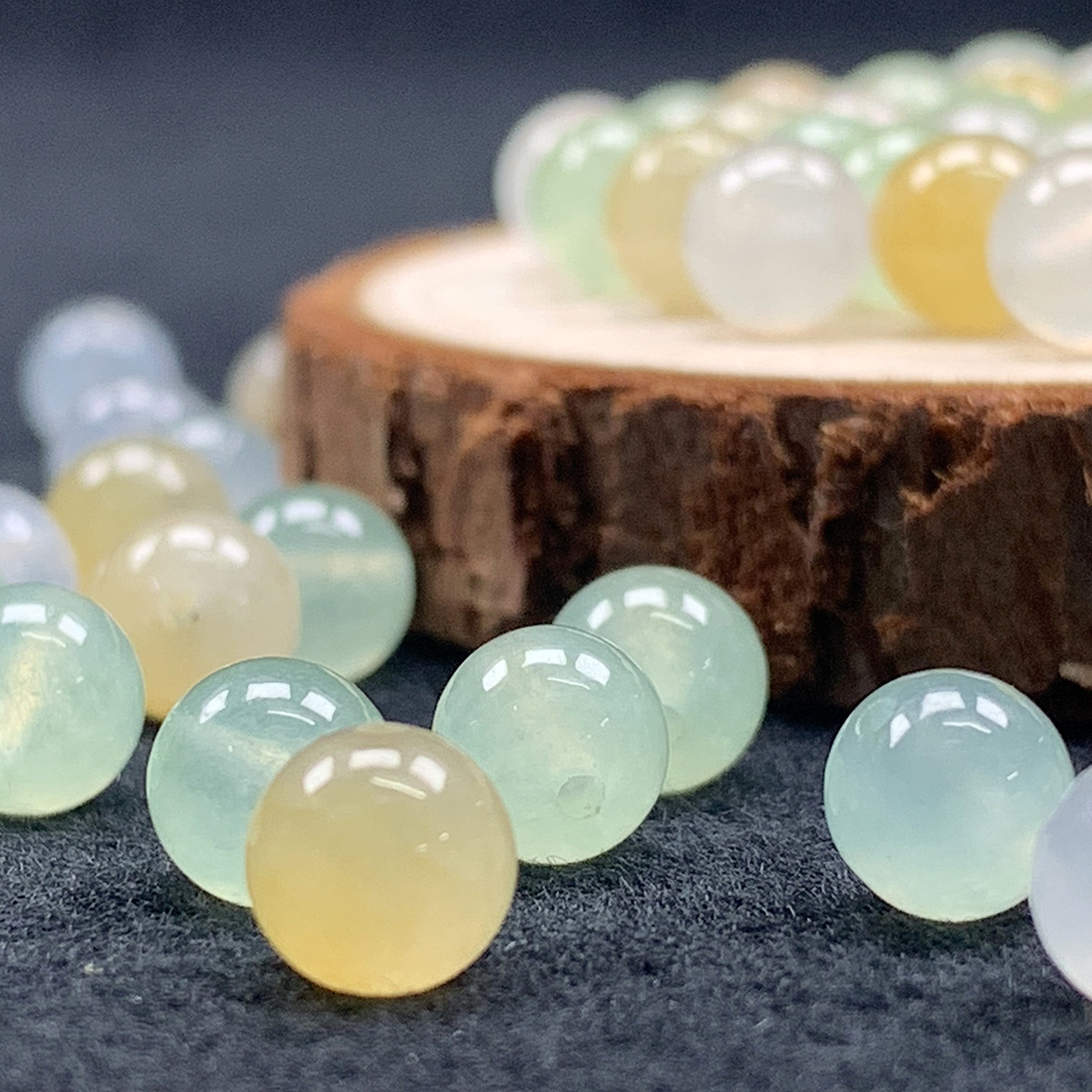 九九翡翠天然缅甸A货三彩圆珠手串项链diy 直播链接 私拍无效,珠宝/钻石/翡翠,其他,淘宝优惠券,粉丝福利购,淘宝优惠卷