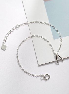 纯银如愿骨幸运韩版学生百搭手链