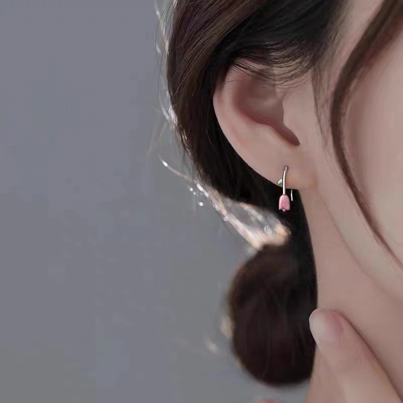 其他时尚925银女甜美耳环