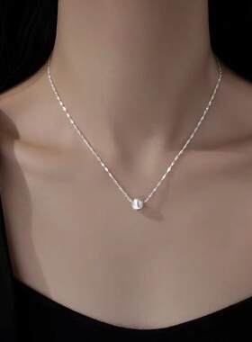 925纯银转运珠项链小众设计女2025新爆款高级颈链锁骨链
