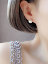 短发耳钉 纯银耳钉女2023新款 潮网红气质拉丝耳钉简约冷淡Style时尚