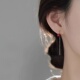 925纯银朱砂耳线女本命年耳环小众耳钉2024年新款 冬耳饰