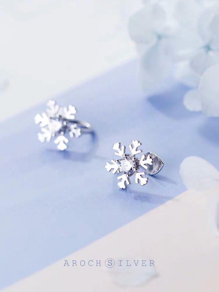 s925银耳夹女韩版小清新镶钻浪漫雪花无耳洞花朵耳饰品,饰品/流行首饰/时尚饰品新,耳夹,淘宝优惠券,粉丝福利购,淘宝优惠卷