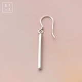 Трехмерные серьги, серебро 925 пробы, японские и корейские, простой и элегантный дизайн