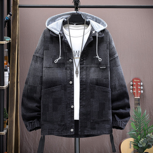 春秋季青少年牛仔外套12岁男孩初中学生13潮流帅气15大童男装夹克