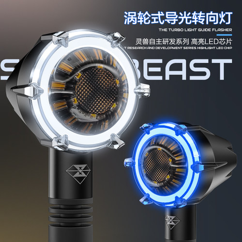 摩托车防水LED转向灯总成12V灵兽