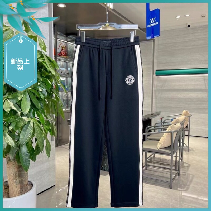 长裤运动休闲裤欧版直筒条纹