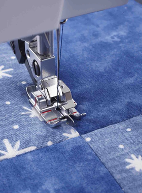 德国PFAFF百福多功能电动缝纫机中心直线薄料1/4英寸拼布挡边压脚