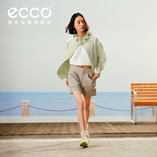 新款 ECCO 白山联名 女EW261P041 户外运动休闲宽松高腰A字短裤