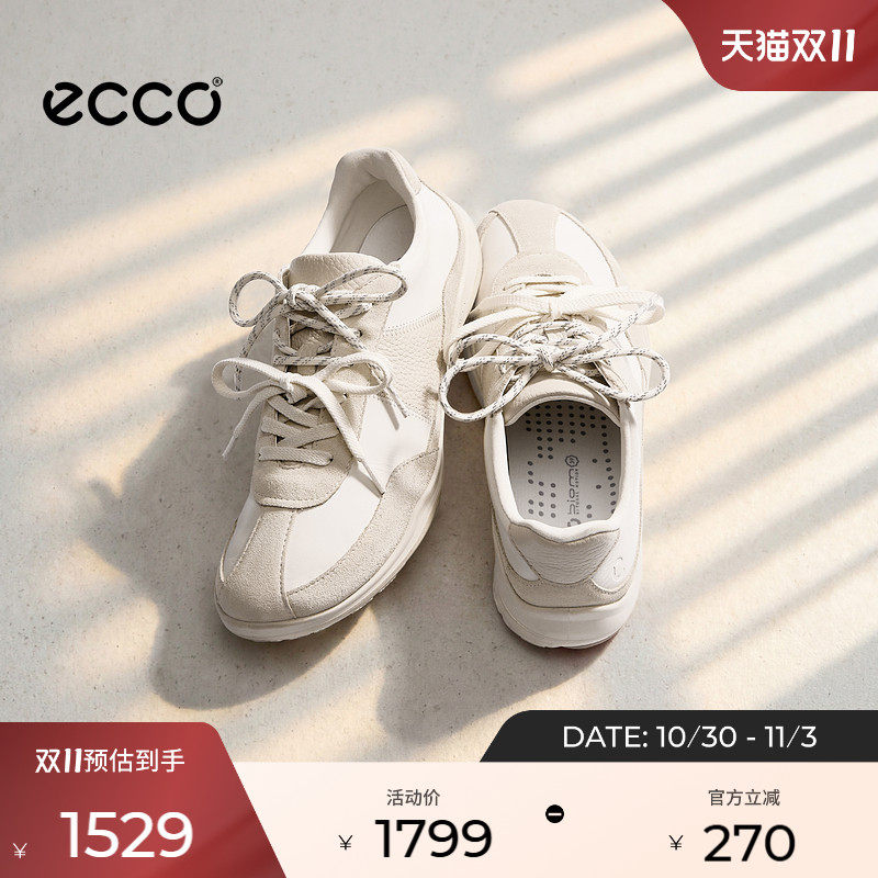 ECCO爱步女鞋 秋季新款运动鞋软底赤足芭蕾休闲鞋 BIOM TR840113